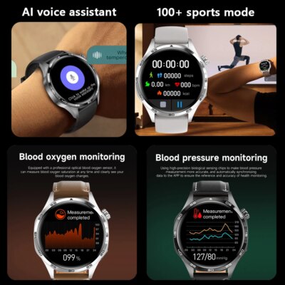 GT5 PRO Smart Watch Men Watch 5 Pro AMOLED HD Screen Bluetooth Call GPS Trajectory NFC Heart Rate Compass SmartWatches 2025 New - Image 3