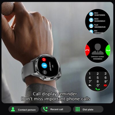GT5 PRO Smart Watch Men Watch 5 Pro AMOLED HD Screen Bluetooth Call GPS Trajectory NFC Heart Rate Compass SmartWatches 2025 New - Image 4