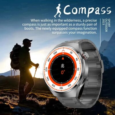 For HUAWEI Watch Pro GPS NFC Smart Watch Men 360*360 AMOLED Screen Heart rate Bluetooth Call IP68 Waterproof Man Smartwatch 2024 - Image 2