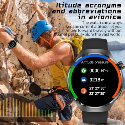 For HUAWEI Watch Pro GPS NFC Smart Watch Men 360*360 AMOLED Screen Heart rate Bluetooth Call IP68 Waterproof Man Smartwatch 2024 - Image 3