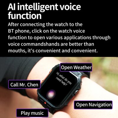 2024 New Smart Watch Men 1.95 Inches Bluetooth Call IP68 Waterproof Sport Mode Health monitoring Smartwatches For Huawei Xiaomi - Image 6