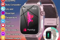 2025 New ECG+PPG Monitoring Smart Watch Women Blood pressure Blood Lipid Uric Acid Women Menstrual Health Tracker Smartwatches