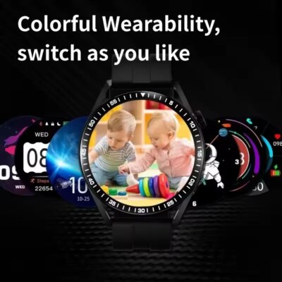 New GPS Smart Watch GT for Men Women AMOLED 360*360 HD Screen Heart Rate DIY Face Bluetooth Call Waterproof SmartWatch NFC  2024 - Image 2