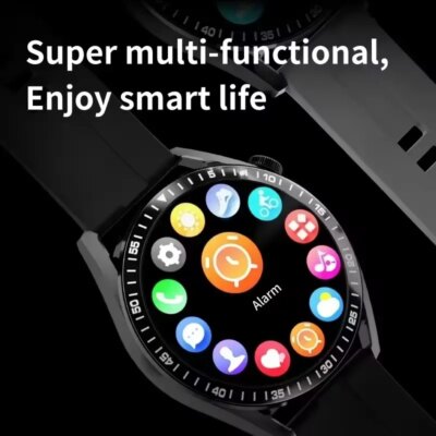 New GPS Smart Watch GT for Men Women AMOLED 360*360 HD Screen Heart Rate DIY Face Bluetooth Call Waterproof SmartWatch NFC  2024 - Image 4