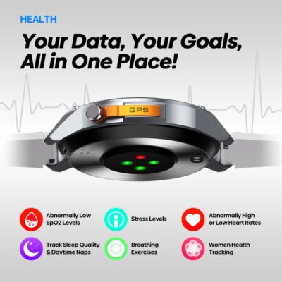 New Zeblaze Stratos 2 Ultra GPS Smart Watch Built-in Compass Barometric Altimeter Dual-band GNSS Voice Calling Smartwatch 10 ATM - Image 6