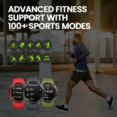 New Zeblaze Ares 3 Plus 1.43'' HD AMOLED Display Smartwatch Bluetooth Phone Calling New 3D Interactive Sports Smart Watch Men - Image 6