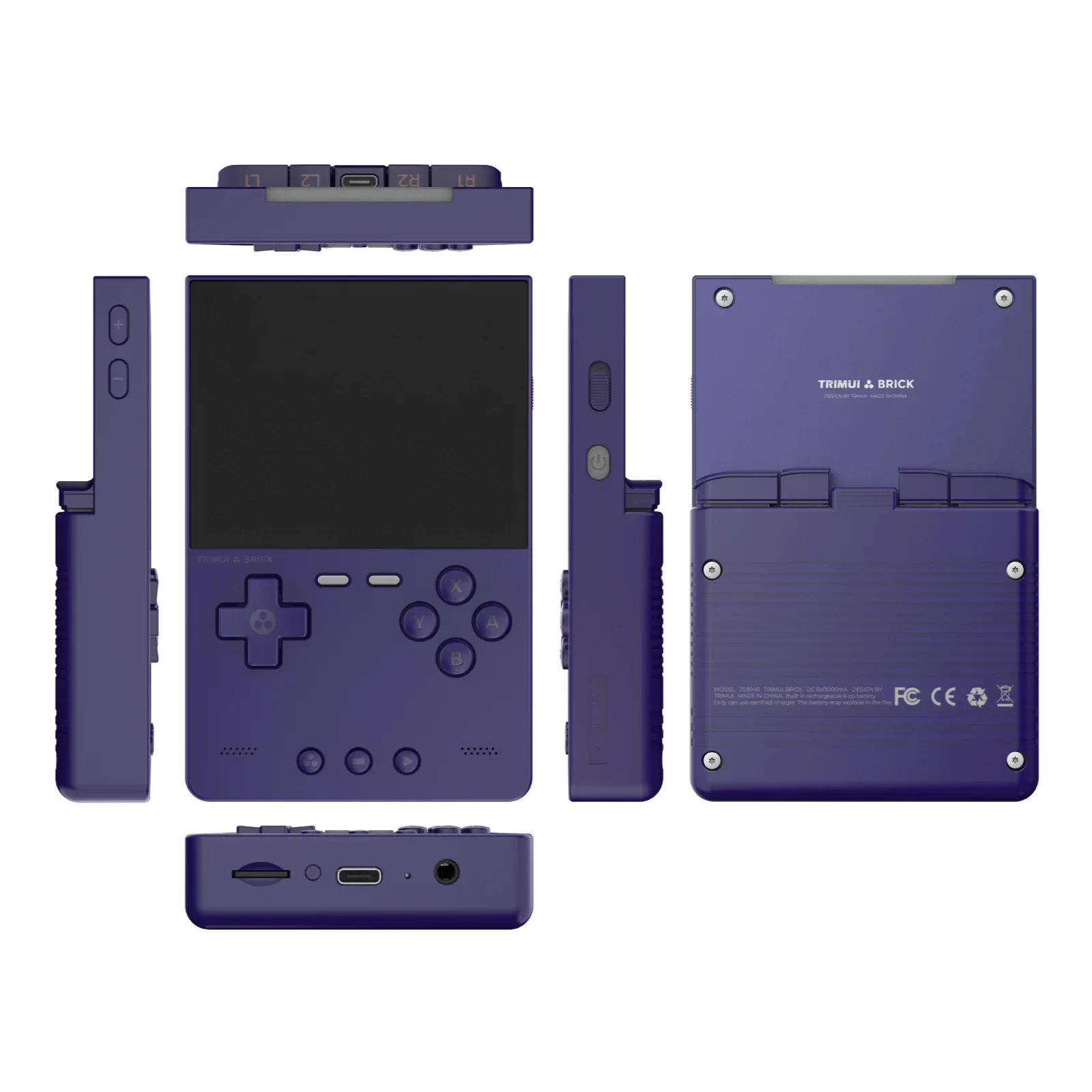 Trimui BRICK Handheld Game Console 3.2 Inch IPS Screen 400 Ppi 3000 mAh Emulator Portable Retro Video Games for Allwinner Linux