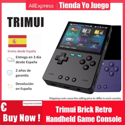 Trimui BRICK Handheld Game Console 3.2 Inch IPS Screen 400 Ppi 3000 mAh Emulator Portable Retro Video Games for Allwinner Linux