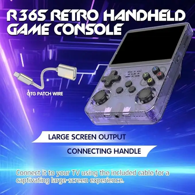 R36S Classic Retro Game Console with ARKOS System Video Games Single Card Portable Hand-held Gaming Console Kids Gift 3.5 Inch R36S Classic Retro Game Console with ARKOS System Video Games Single Card Portable Hand-held Gaming Console Kids Gift 3.5 Inch