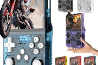 R36S Classic Retro Game Console with ARKOS System Video Games Single Card Portable Hand-held Gaming Console Kids Gift 3.5 Inch