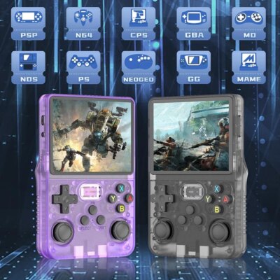 R36S Classic Retro Game Console with ARKOS System Video Games Single Card Portable Hand-held Gaming Console Kids Gift 3.5 Inch - Image 5