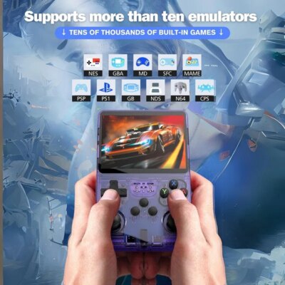 R36S Classic Retro Game Console with ARKOS System Video Games Single Card Portable Hand-held Gaming Console Kids Gift 3.5 Inch - Image 6