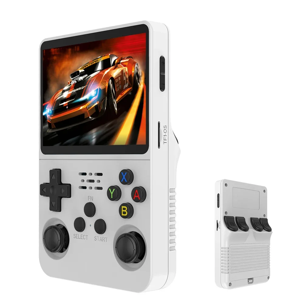 R36S Retro Handheld Video Game Console Linux System 3.5-inch IPS Screen Mini Portable Handheld Video Player 64GB 15000 Games