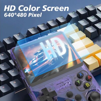 R36S Retro Handheld Video Game Console Linux System 3.5-inch IPS Screen Mini Portable Handheld Video Player 64GB 15000 Games - Image 3