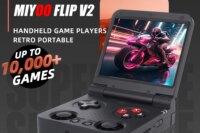 AMPOWN Miyoo Flip V2 Collapsible Handheld Game Players Consoles 3.5'' IPS Portable Video Game Linux System Retro Game Console