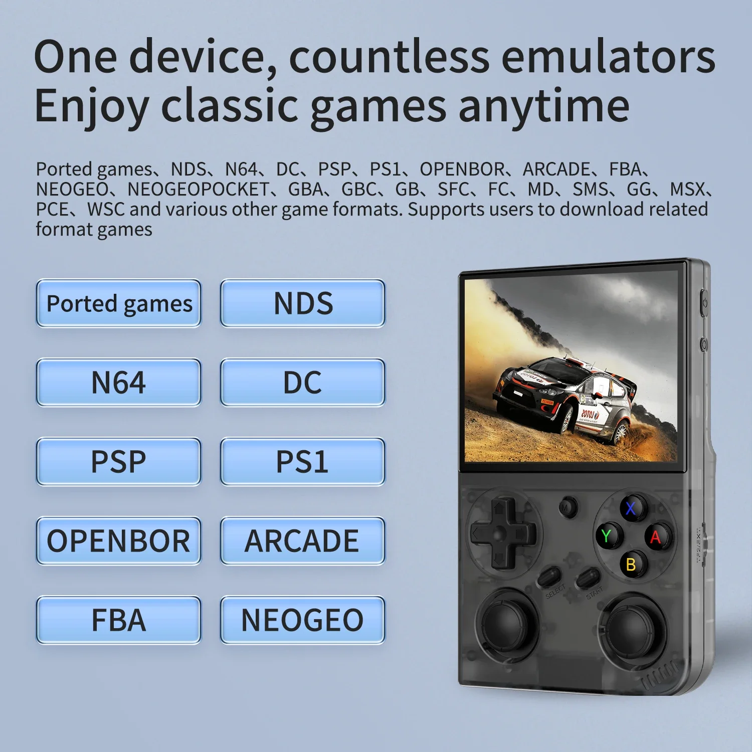 BATLEXP G350 Handheld Game Console 3.5 IPS Screen Linux System Dual Joystick Vibration Motor Retro Portable