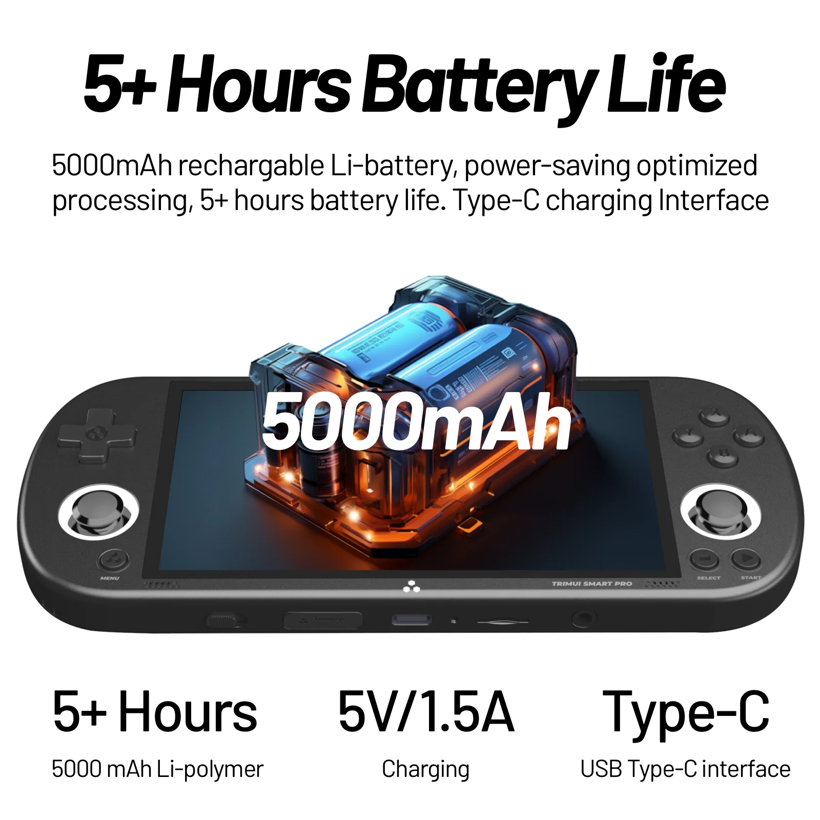 AMPOWN Trimui Smart Pro Consoles 4.96'' IPS Screen Handheld Game Players Linux System Emulator Portable Console Retro Video Game AMPOWN Trimui Smart Pro Consoles 4.96'' IPS Screen Handheld Game Players Linux System Emulator Portable Console Retro Video Game