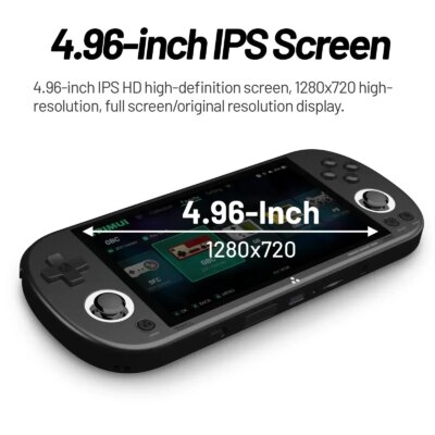 AMPOWN Trimui Smart Pro Consoles 4.96'' IPS Screen Handheld Game Players Linux System Emulator Portable Console Retro Video Game - Image 3