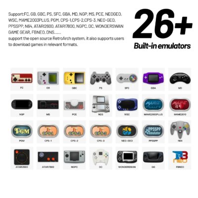 AMPOWN Trimui Smart Pro Consoles 4.96'' IPS Screen Handheld Game Players Linux System Emulator Portable Console Retro Video Game - Image 6