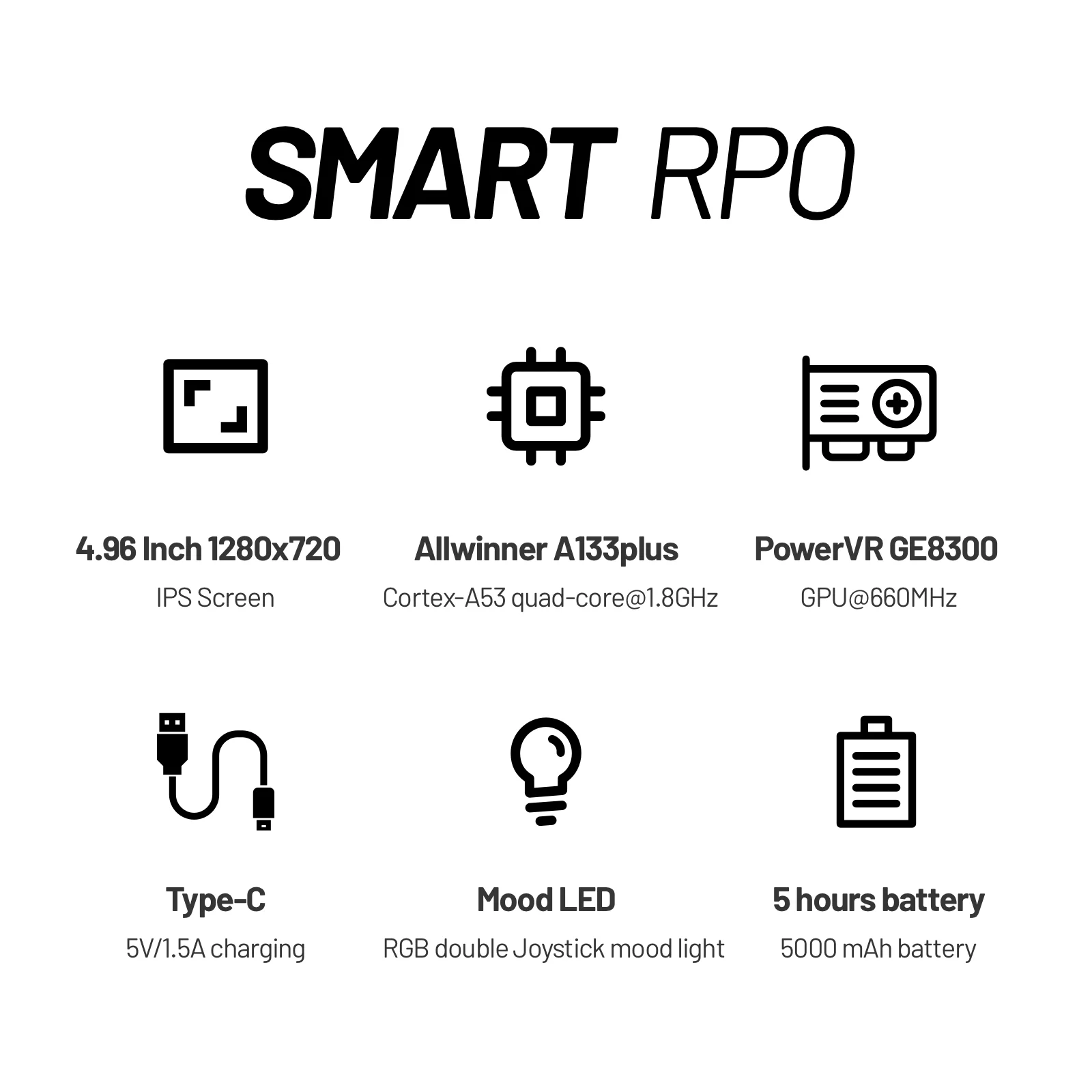 AMPOWN Trimui Smart Pro Consoles 4.96'' IPS Screen Handheld Game Players Linux System Emulator Portable Console Retro Video Game AMPOWN Trimui Smart Pro Consoles 4.96'' IPS Screen Handheld Game Players Linux System Emulator Portable Console Retro Video Game
