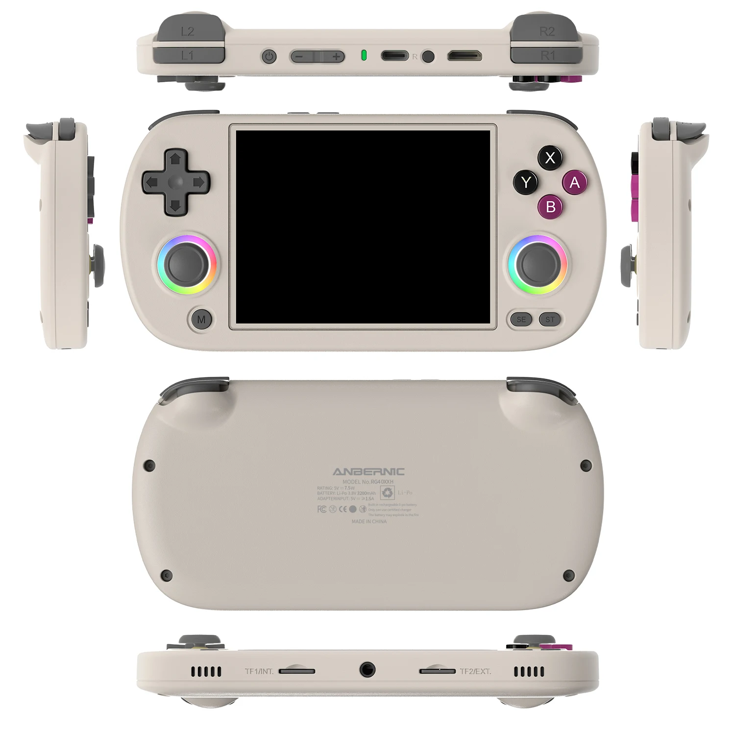 ANBERNIC RG40XX H Retro Handheld Game Console 64 Bit 4.0 Inch IPS Screen Linux WIFI Bluetooth HDMI Output Video Game Player