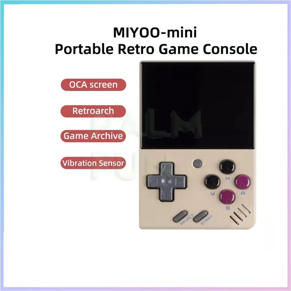 MIYOO Mini V4 Portable Handheld Game Console 2.8 Inch 750x560 IPS Screen Linux System Video Game Player Classic Gaming Emulator