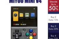 MIYOO Mini V4 Portable Handheld Game Console 2.8 Inch 750x560 IPS Screen Linux System Video Game Player Classic Gaming Emulator