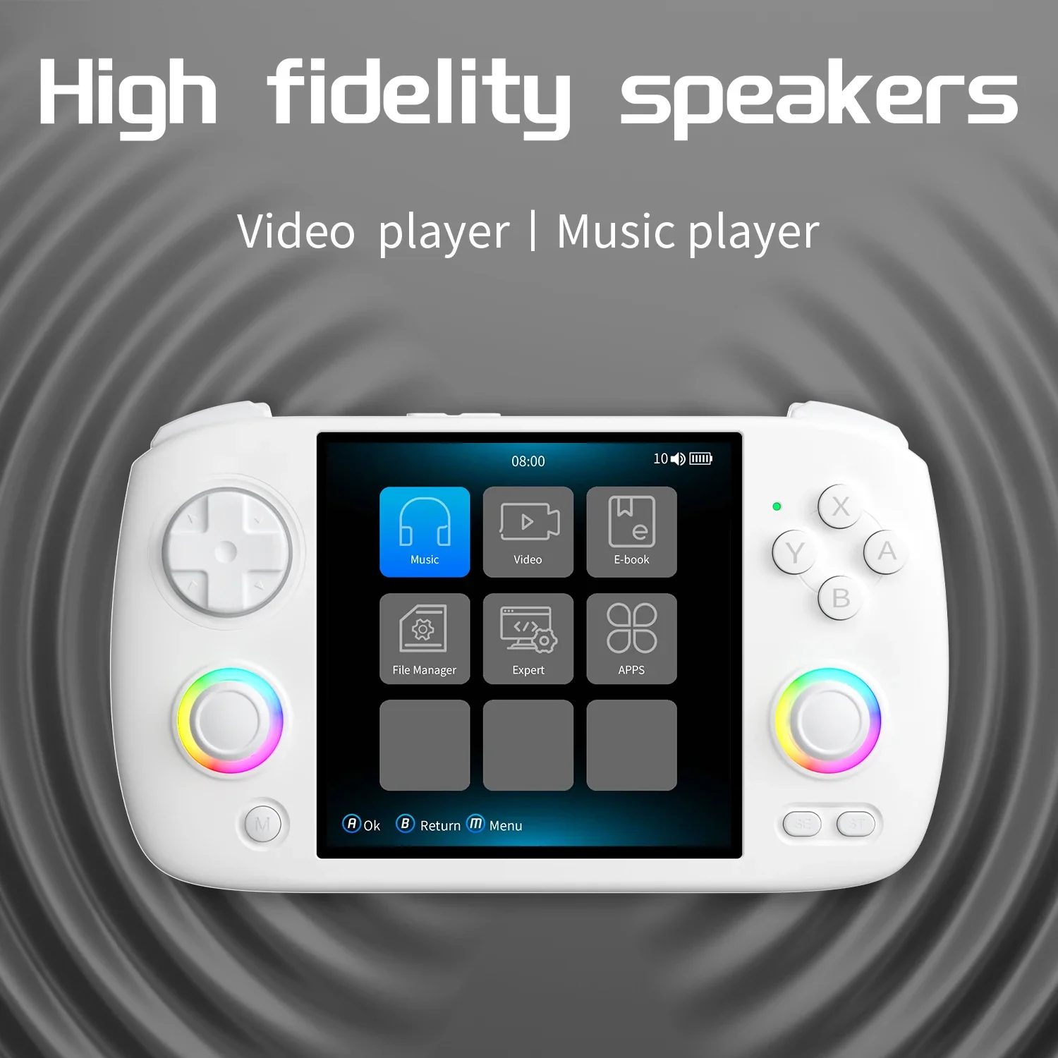ANBERNIC RG CubeXX Handheld Game Console 3.95 IPS Screen Linux WIFI Bluetooth Retro Gaming
