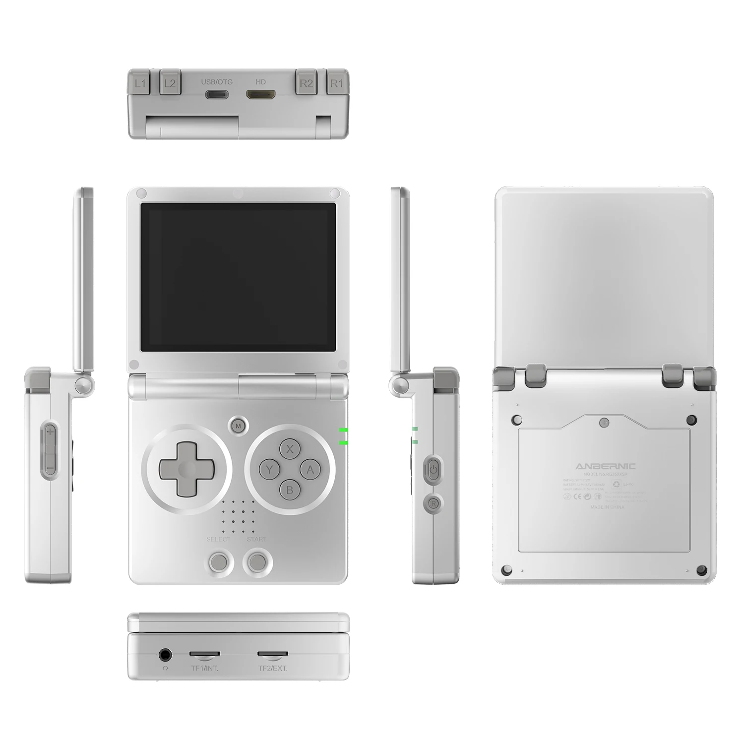 ANBERNIC RG35XXSP Retro Handheld Game Console 3.5-inch IPS Screen 3300mAh Battery Supports HDMI-TV Out and Bluetooth 4.2 5K Game ANBERNIC RG35XXSP Retro Handheld Game Console 3.5-inch IPS Screen 3300mAh Battery Supports HDMI-TV Out and Bluetooth 4.2 5K Game