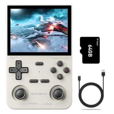 K36 Retro Handheld Game Console 16K Games with PS1/PSP/ DC/ N64 500Nit 3.5 Inch IPS Screen R36S R36S Same System Gift for Kids - Image 5