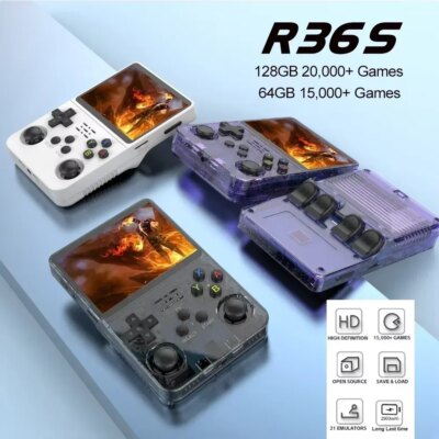 R36S Retro Handheld Video Game Console Linux System 3.5 Inch IPS Screen R35s Plus Portable Pocket Video Player 64GB 128GB - Image 5