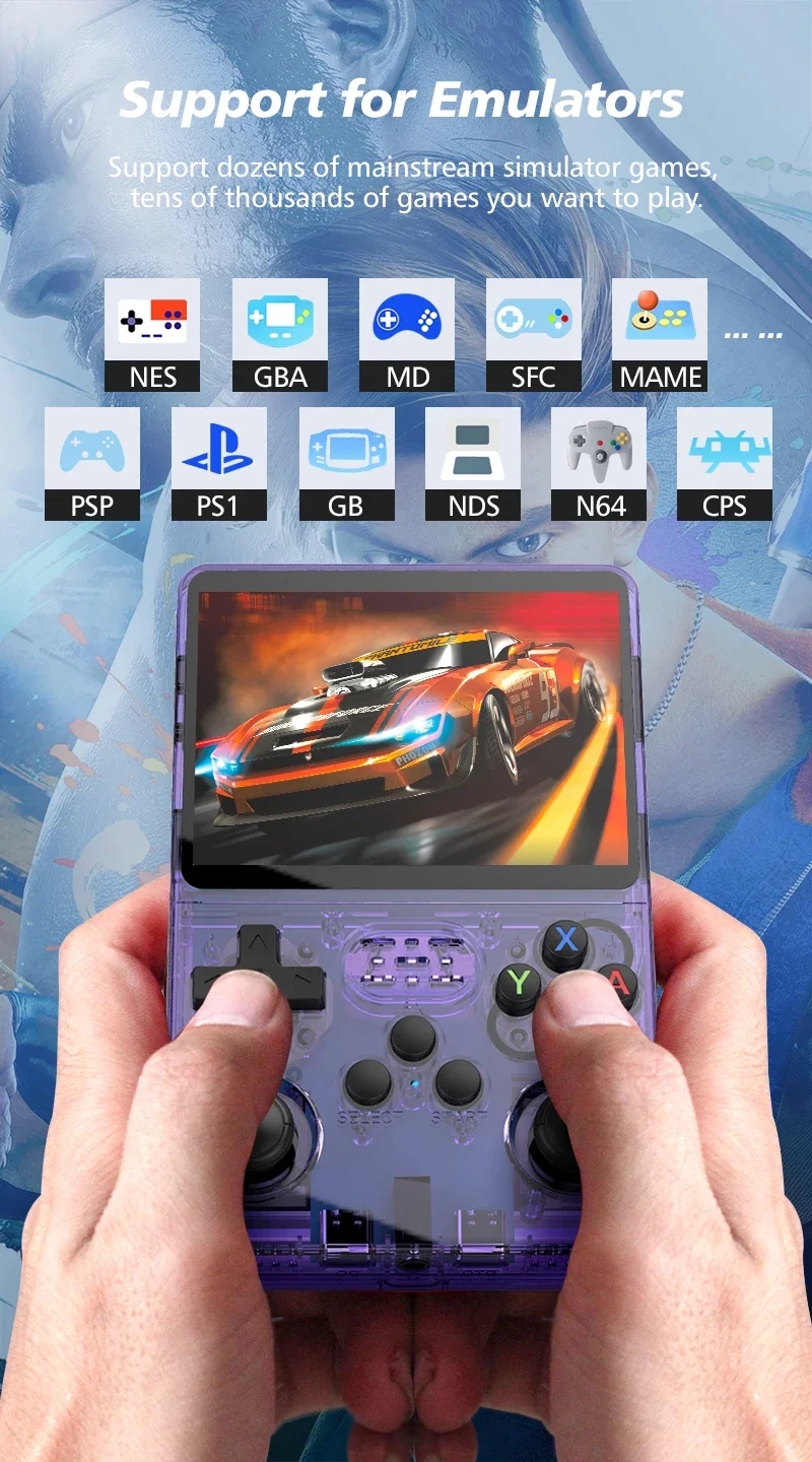 R36S Retro Handheld Video Game Console Linux System 3.5 Inch IPS Screen R35s Plus Portable Pocket Video Player 64GB 128GB R36S Retro Handheld Video Game Console Linux System 3.5 Inch IPS Screen R35s Plus Portable Pocket Video Player 64GB 128GB