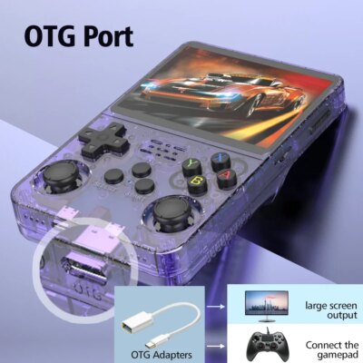 R36S Retro Handheld Video Game Console Linux System 3.5 Inch IPS Screen R35s Plus Portable Pocket Video Player 64GB 128GB - Image 2
