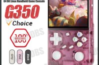 BATLEXP G350 Retro Handheld Game Console Linux 64-bit System 3.5" IPS Screen RK3326 Portable Pocket Video Player 64GB 4000 Games