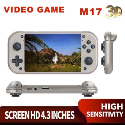 BOYHOM M17 Retro Handheld Video Game Console Open Source Linux System 4.3 Inch IPS Screen Portable Pocket Video Player for PSP - Image 2