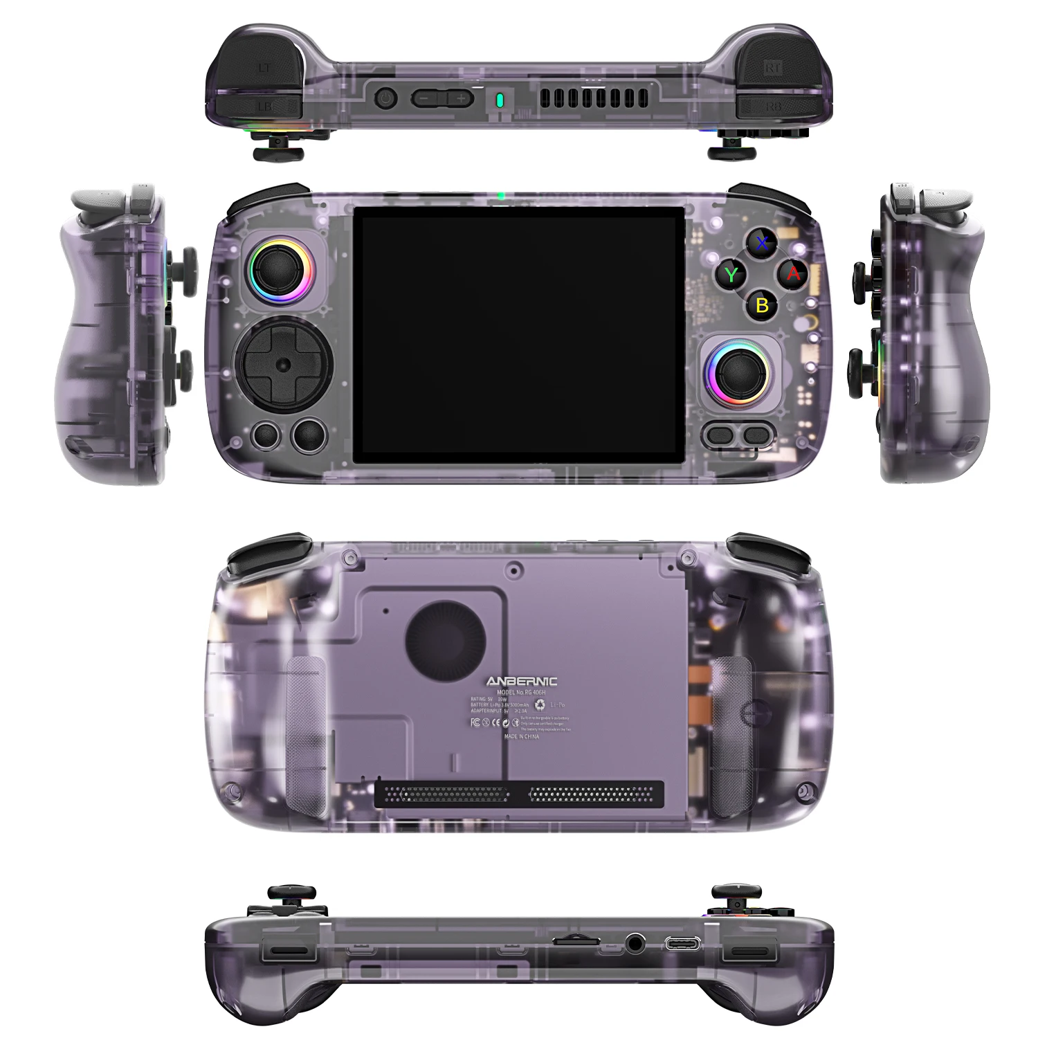 ANBERNIC RG406H Handheld Game Console 4 Inch IPS Multi-touch Screen Android 13 3D Hall joystick hall trigger Video Game RG 406H