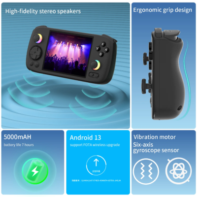 ANBERNIC RG406H Handheld Game Console 4 Inch IPS Multi-touch Screen Android 13 3D Hall joystick hall trigger Video Game RG 406H - Image 2
