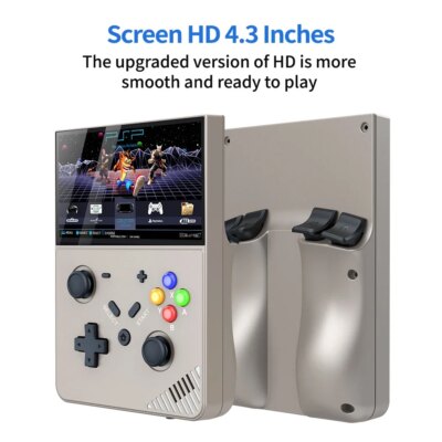 Portable Retro Gaming Console R43 PRO Handheld Game Player 4.3” Screen 256G 70000+ Games for PS1 PSP N64 Play Anytime Anywhere - Image 4