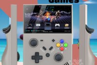 Portable Retro Gaming Console R43 PRO Handheld Game Player 4.3” Screen 256G 70000+ Games for PS1 PSP N64 Play Anytime Anywhere