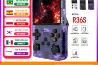 Open Source R36S Retro Handheld Video Game Console Linux System 3.5 Inch IPS Screen Portable Pocket Video Player 64GB Games