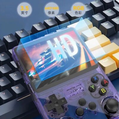 Open Source R36S Retro Handheld Video Game Console Linux System 3.5 Inch IPS Screen Portable Pocket Video Player 64GB Games - Image 2