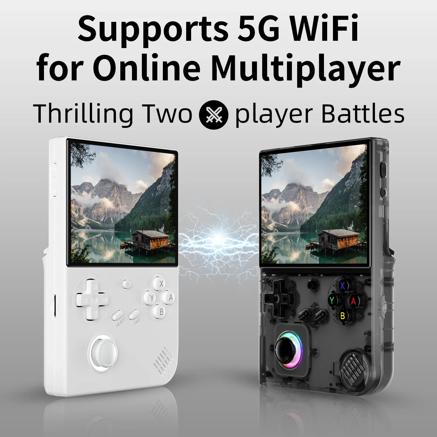 ANBERNIC RG40XXV Retro Handheld Console 64 Bit Linux 4.0 Inch IPS Screen Compatible 5G WiFi Bluetooth Support HD Output RG40XXV
