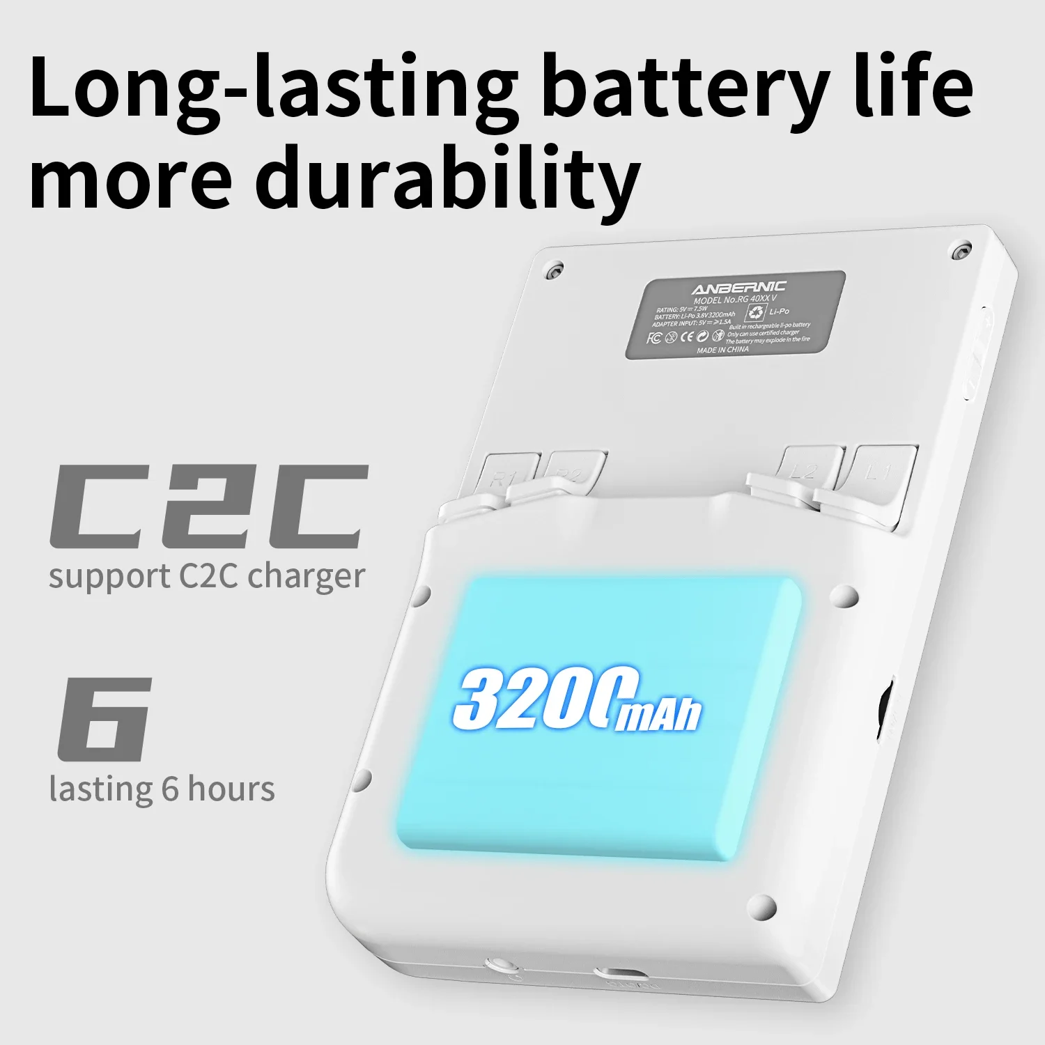 ANBERNIC RG40XXV Retro Handheld Console 64 Bit Linux 4.0 Inch IPS Screen Compatible 5G WiFi Bluetooth Support HD Output RG40XXV