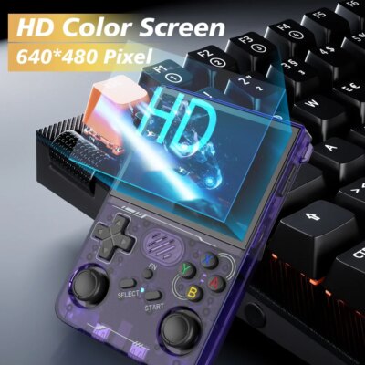 R36XX Game Console Mini Pocket Handheld Game Player 3.5'' IPS Portable Retro Linux Game Consola 128GB 15000+ Games - Image 3