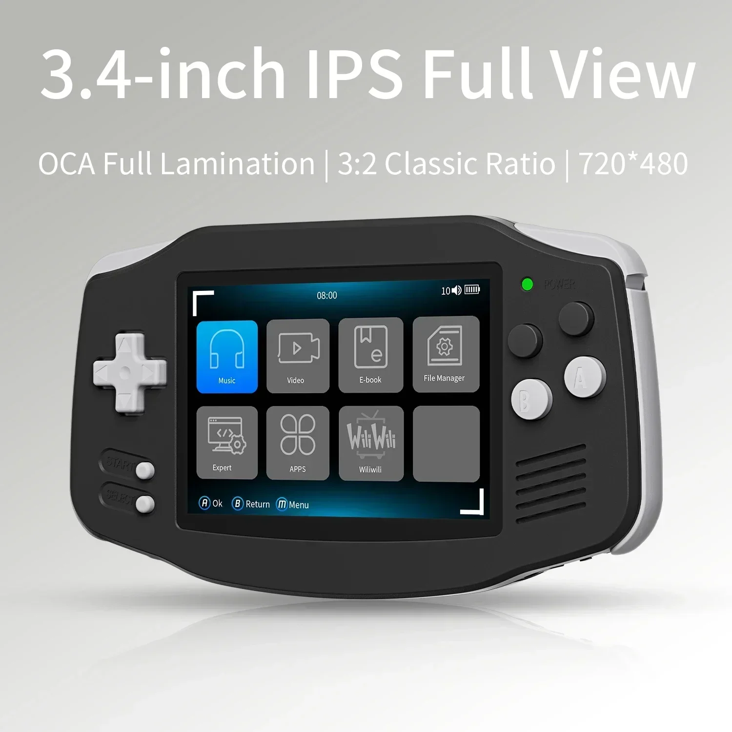 ANBERNIC -Retro Handheld Game Console RG34XX 64 Bit Linux System IPS Screen 3.4 Inch Game Player Gift for Kids