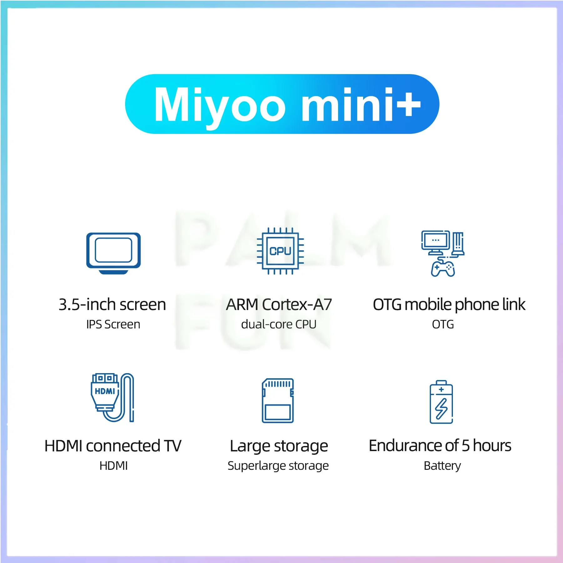Miyoo Mini Plus V3 Retro Handheld Game Console 3.5Inch IPS HD Screen 3000mAh WiFi 20000 Game Linux System Portable Video Players