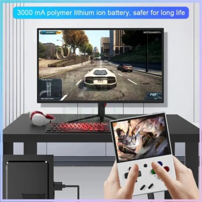 Miyoo Mini Plus V3 Retro Handheld Game Console 3.5Inch IPS HD Screen 3000mAh WiFi 20000 Game Linux System Portable Video Players - Image 4