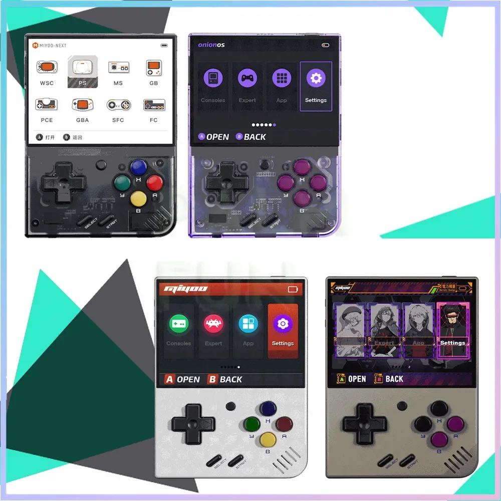 Miyoo Mini Plus V3 Retro Handheld Game Console 3.5Inch IPS HD Screen 3000mAh WiFi 20000 Game Linux System Portable Video Players
