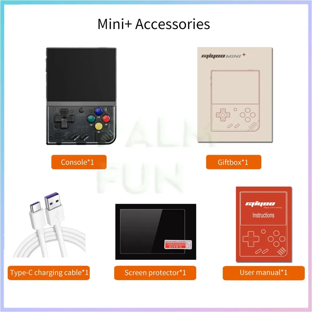 Miyoo Mini Plus V3 Retro Handheld Game Console 3.5Inch IPS HD Screen 3000mAh WiFi 20000 Game Linux System Portable Video Players