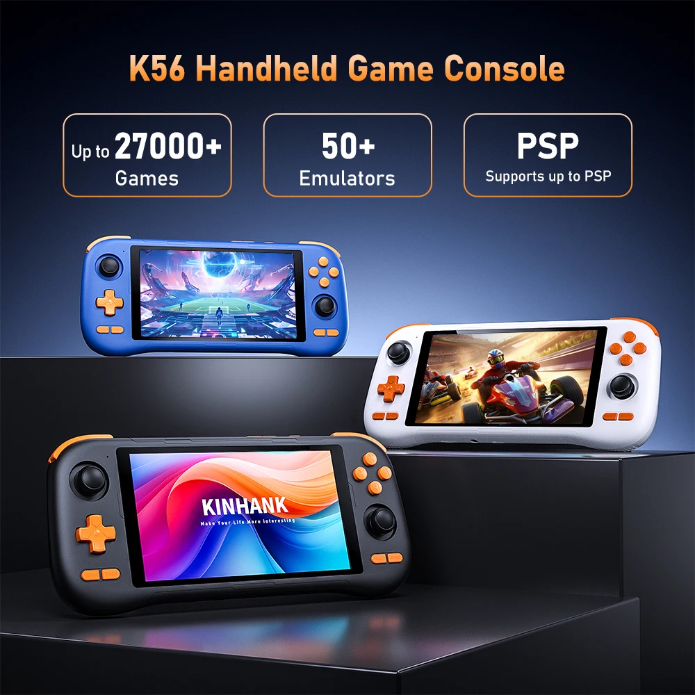 K56 Handheld Game Console 5.5'' IPS Touch Screen With 50+ Emulators Up To 27000+ Retro Games For DC/MAME/SS/Arcade/3DS/PSX/PSP K56 Handheld Game Console 5.5'' IPS Touch Screen With 50+ Emulators Up To 27000+ Retro Games For DC/MAME/SS/Arcade/3DS/PSX/PSP